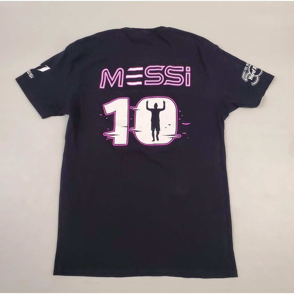 HARD ROCK CAFE Messi #10 Lion T-Shirt Hollywood FL Live Greatness Medium